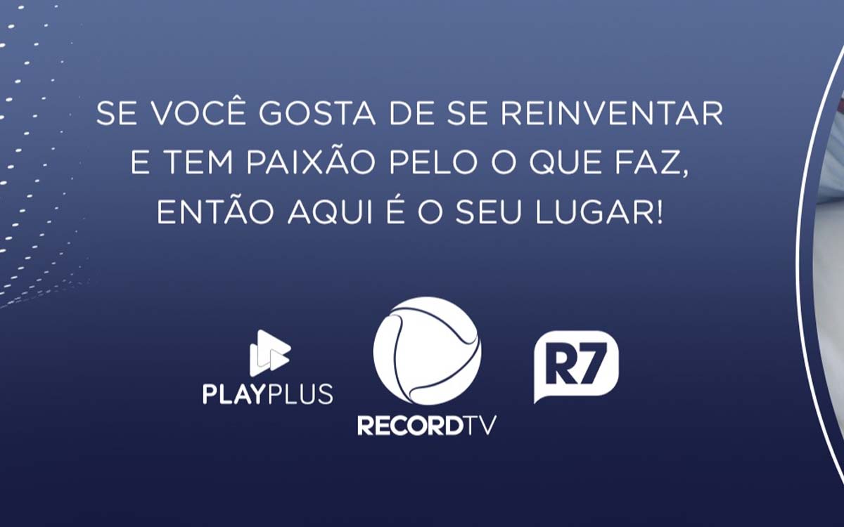 TV Record abre novas vagas de emprego, confira quais são as oportunidades e saiba como se candidatar agora mesmo por lá. Foto: Divulgação
