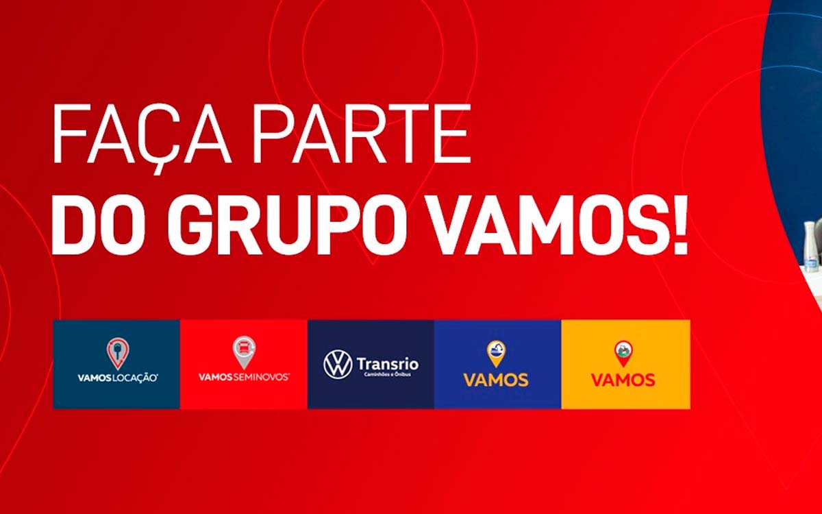 Grupo Vamos abre novas vagas de emprego, confira as oportunidades. Foto: Divulgação