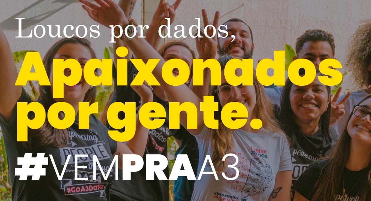 A A3Data está com novas vagas de emprego, confira quais são as oportunidades e saiba como se candidatar. Foto: Divulgação