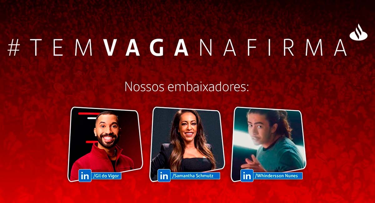 O Santander Brasil está com novas vagas de emprego, confira quais são as oportunidades. Foto: Divulgação
