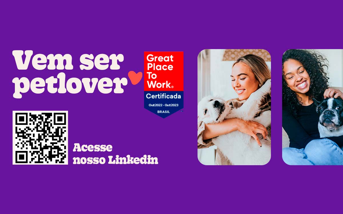 A Petlove está com novas vagas de emprego, confira quais são as oportunidades e saiba como se candidatar. Foto: Divulgação