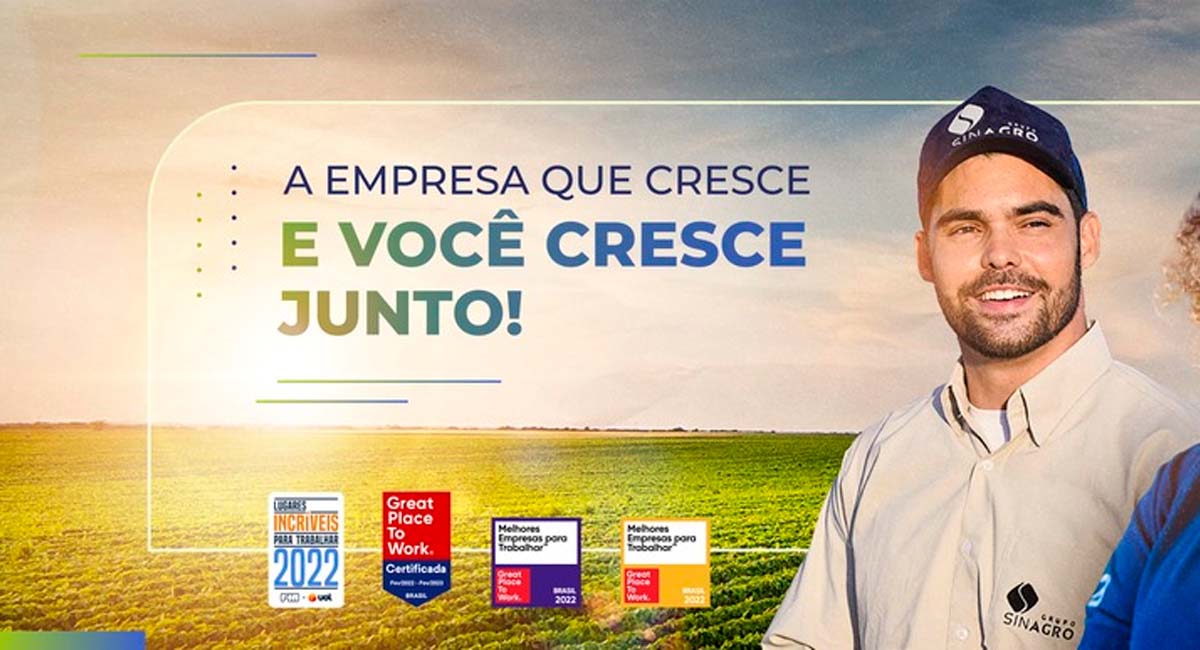 O Grupo Sinagro está com novas vagas de emprego, confira. Foto: Divulgação