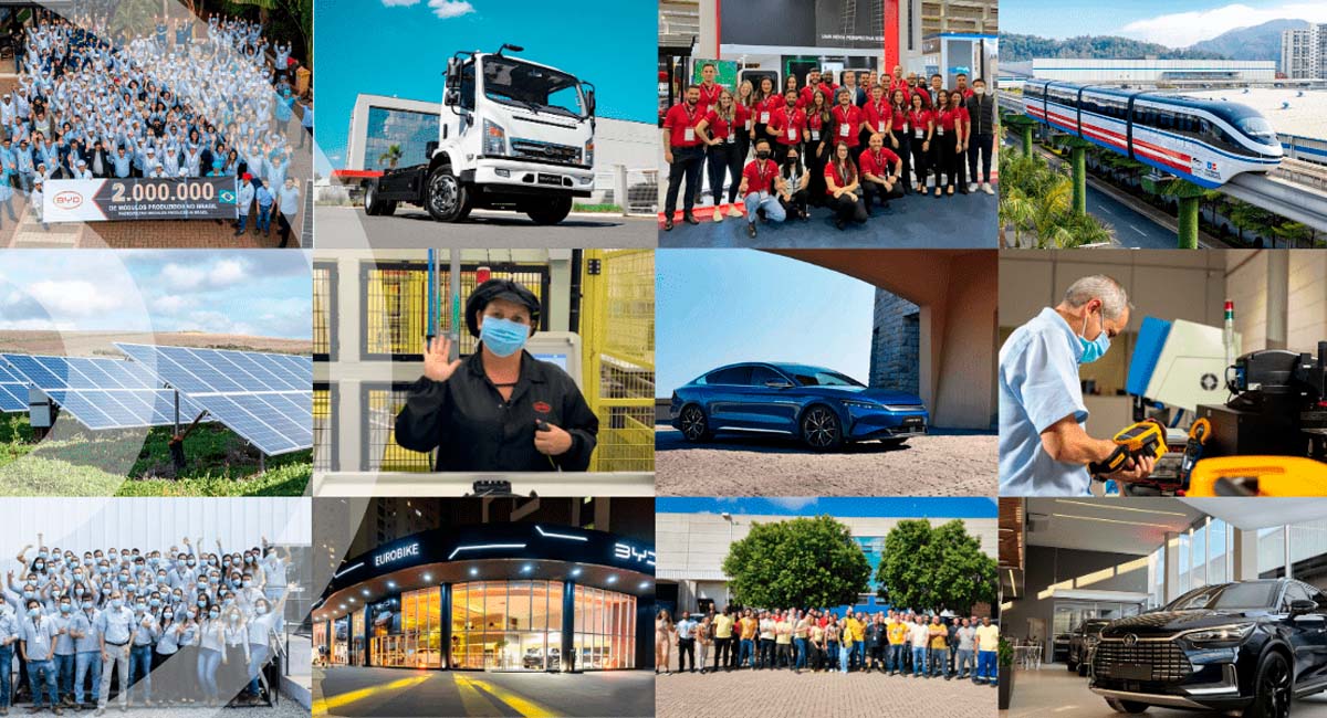 A BYD é uma das principais empresas de tecnologia e energia limpa do Brasil. Foto: Divulgação