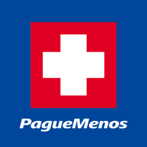 Pague Menos, logo.