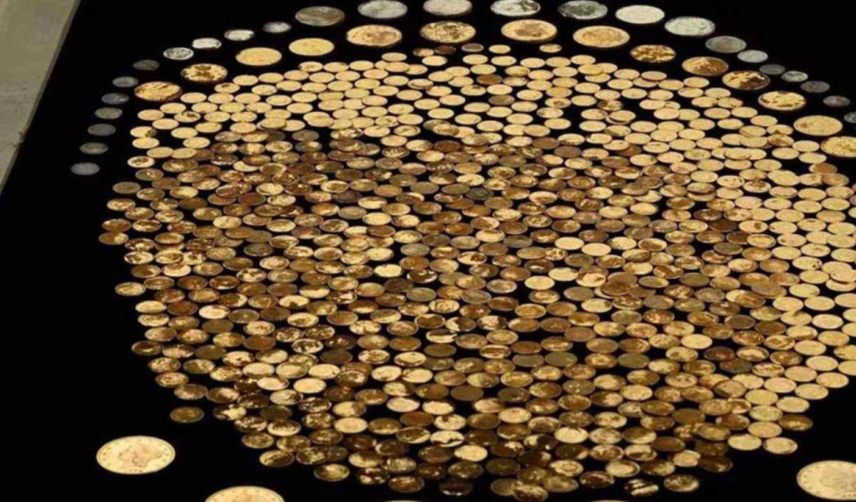 Segundo as estimativas, o valor total das moedas raras da Guerra Civil encontradas na fazenda de Kentucky gira em torno de R$ 18 milhões. Imagem: NGC Coins