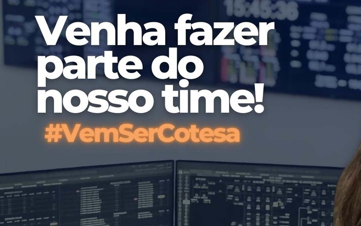 Cotesa abre novas vagas de emprego, confira as oportunidades. Foto: Divulgação